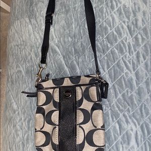Coach logo crossbody bag